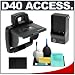 Delkin eFilm Pop-Up Protective LCD Shade Hood + Spare EN-EL9 Replacement Battery + Travel Charger - Accessory Kit for Nikon D40, D40x &amp; D60 Digital SLR Cameras