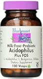 BlueBonnet Probiotic Acidophilus Plus FOS Vegetarian Capsules, 100 Count