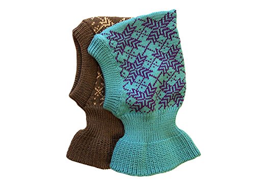 100% merino wool BALACLAVA children knit winter hat scarf ski