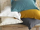 Coyuchi Organic Cotton Seersucker Pillow Sham - Euro - Charcoal