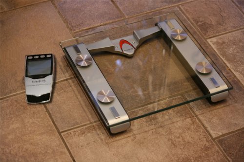 HemingWeigh Digital Bathroom Scale with Body Fat Monitor, Hydration Monitor and Wireless LCD screen for In-Hand Display