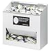 Horizon 5134-W Heavy Duty Plastic Foam Ear Plug Dispenser with Lid, 5-1/2" Width x 9-1/2" Height x 4" Depth, White