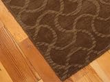 6 x 9 Savoy Hand Woven Wool Rug, Brown 6 x 9 Savoy Hand Woven Wool Rug, Brown