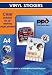 Large Wall Mirror A4 Self Adhesive Clear Sticker Paper Sheet X 20 Sheets