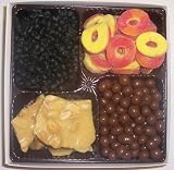 Scott's Cakes Large 4-Pack Black Licorice Bears, Chocolate Peanuts, Peanut Brittle, & Peach Rings