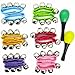 kilofly Musical Toys Rhythm Band Wrist Bells Value Pack, 6 colors [Set of 12 + 2 Maracas]