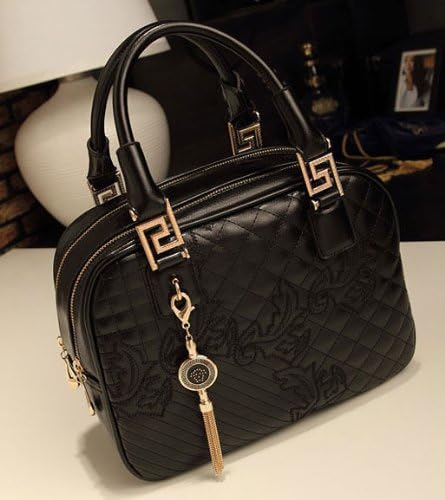 NEW! Luxury Women Ladies Handbags Leather Shoulder Bag Totes Vintage Handbag Tassel//Black