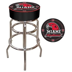 Miami University, Ohio Padded Bar Stool