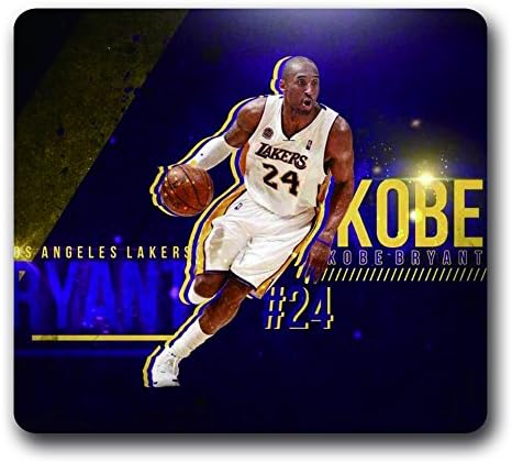 Lakers Kobe Bryant Non-Slip Mouse Pad,LA Lakers 10"*9" Water Resistant Rubber