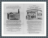 Historic Print (M): [Advertisements for]: 1. Portable emigrant's or
cottage stove; 2. Kitchen ranges