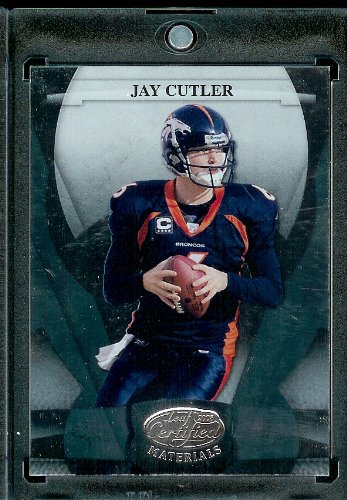 2008 Leaf Certified Materials Football Card - Jay Cutler / Denver Broncos / NFL Trading Card in Protective Display Case!