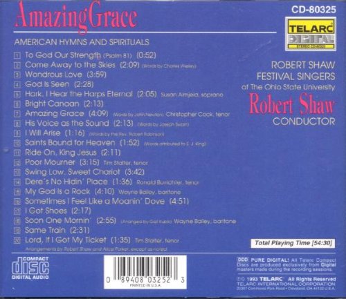 Cover image : American Hymns & Spirituals