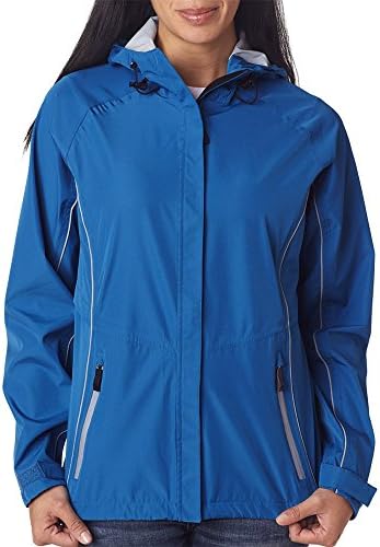 Storm Creek Ladies' Seam-Sealed Waterproof/Breathable Shell - Storm Blue/ Steel - L