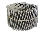 Anchor 3x120WCSSRZ 3-Inch by 0.12 15 Degree Wire Coil Stainless Steel Ring Shank Siding Nails 450/CTN