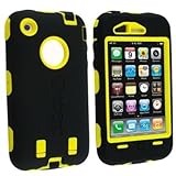 Otterbox Defender Series Case for iPhone 3G/3GS (Black/Yellow) - Bulk