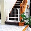 KidCo G15 White Center Gateway with Walk Through Pressure Gate