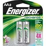 Energizer NH15BP-2 AA Nickel Rechargeable Batteries (2-Pack)