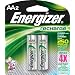 Energizer NH15BP-2 AA Nickel Rechargeable Batteries (2-Pack)