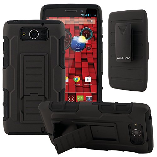 Motorola Droid Ultra Case, CellJoyÂ® [Future Armor] Motorola Droid Ultra (WILL NOT FIT ANT OTHER DROID PHONE) Case Hybrid Ultra Fit Dual Protection Holster **Kickstand** [Belt Clip Holster Combo] - Rugged Case for Droid Ultra (Stealth Black)
