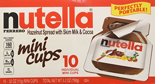 Nutella, 36 Individual Nutella Single Serve packs (Net Weight .52 ounces each)