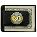 Oakland Athletics Black Leather Card Holder & Money Clip