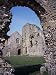 Priory Ruins, Priors Chapel and Tower from the Cloister, Castle Acre, Norfolk, Englan...