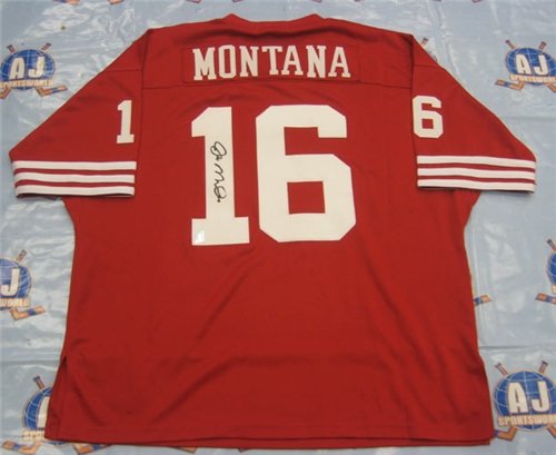 Joe Montana San Francisco 49Ers Autographed/Hand Signed Football Jersey