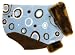 Kitchen & Housewares : Fido Fleece Coats - 12 in. - Blue/Brown Ring-a-Ding Pattern