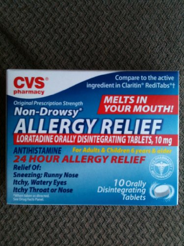 CVS Allergy Relief Non-Drowsy Melts In Your Mouth Pack of 3 Boxes
