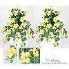 TWO 29" Artificial Hibiscus Hanging Flower Bushes, with No Pot,