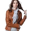 GIPSY Damen Echtleder Lederjacke Biggy W11 LATE braun cognac