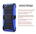 Huawei Raven LTE Case, Huawei Raven LTE Holster Case, Nagebee - Huawei Raven LTE H892L Heavy Duty Hybrid Armor Dual Layer Rhino Kickstand Belt Clip Holster Combo Rugged Case for Huawei Raven LTE H892L (Holster Blue)