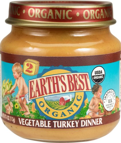 Earth's Best 2nd Turkey vegetable, 4 Ounce Jars (Pack of 24) by Earth's Best