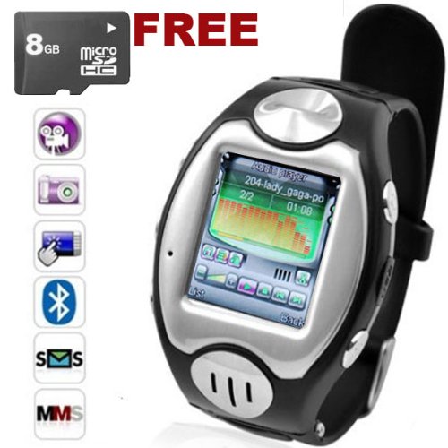 MW09 Watch Cell Phone with Micro 8GB ~ unlocked~ Quad-band
