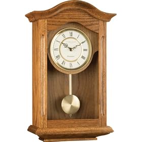 Oak Finish Pendulum Wall Clock - LC25058