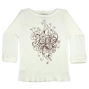 Rattle Me Organic Thermal, Love White, 3-6 Months