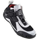 Joe Rocket Velocity Men's Leather Shoes On-Road Motorcycle Boots - Color: White/Black/Red, Size: 11