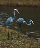 Pair of Steel Herons