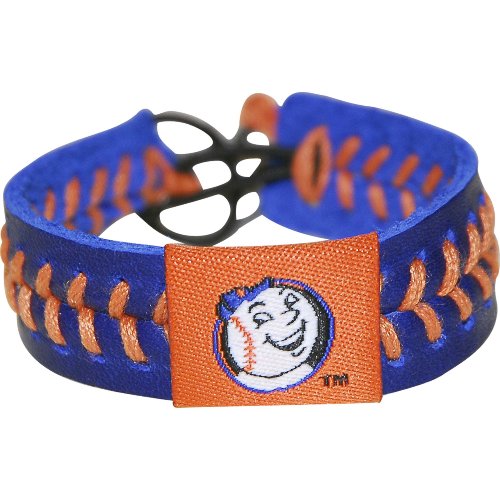 MLB New York Mets Mr. Met Team Color Baseball Bracelet