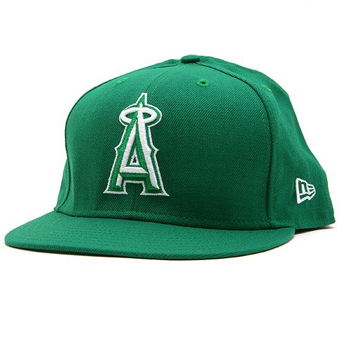 Los Angeles Angels of Anaheim Basic Kelly Green 59FIFTY Fitted Cap
