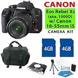 Canon EOS Rebel Xs 1000d SLR Digital Camera (Black) with Canon 18-55mm Is L ....