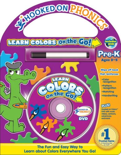 Learn Colors On the Go Wipe-off Board Book with DVD (Ooked on Phonics)