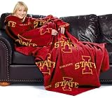 Iowa State Cyclones Adult Comfy Throw Blanket with Sleeves