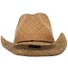 51bn7FBcqoL. AA75  Raffia Cowboy Straw Hats Natural W35S13B