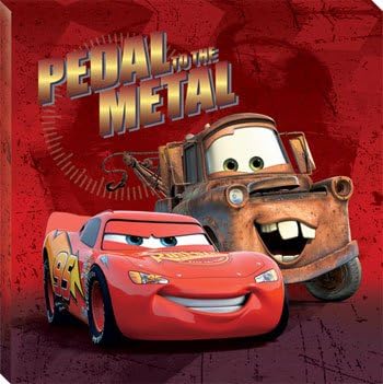 Disney Cars - Wall Picture Canvas Frame - 11"x11"