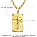 Crucifix Cross Pendant Antique 18K Gold Plated Or Stainless Steel Christian Jewelry Jesus Necklace