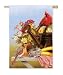 Garden Cardinals Silk Reflections Garden Size Flag