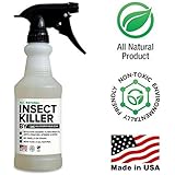 All Natural Non toxic Insect Killer Spray by Killer Green - 16 oz. - Kills on cockroaches, Ants, Mosquitos, Spiders. !00% Money Back Guarantee - Safe for People, Plants and Pets