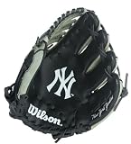 Wilson Baseball Handschuh A 300 NYY, schwarz/grau