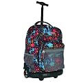 J World Single Handle Rolling Tiger Backpack - Pink